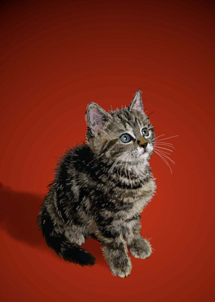 Mildred, digital portrait